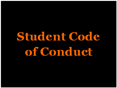 Student Code of Conduct Grphic